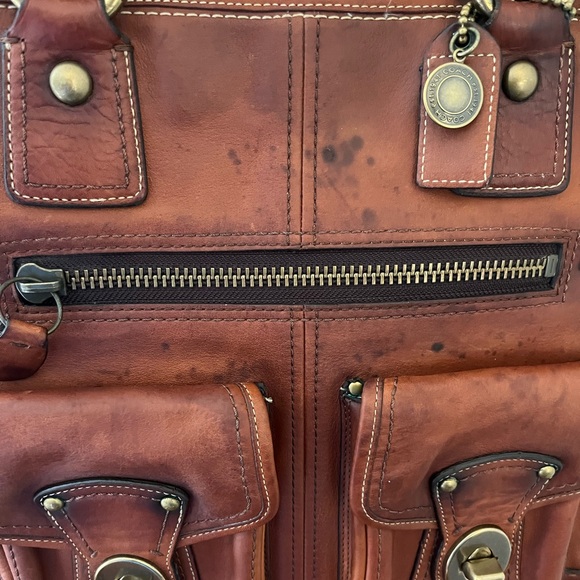 Vintage Coach Legacy Gigi brown leather large tote - Picture 5 of 7